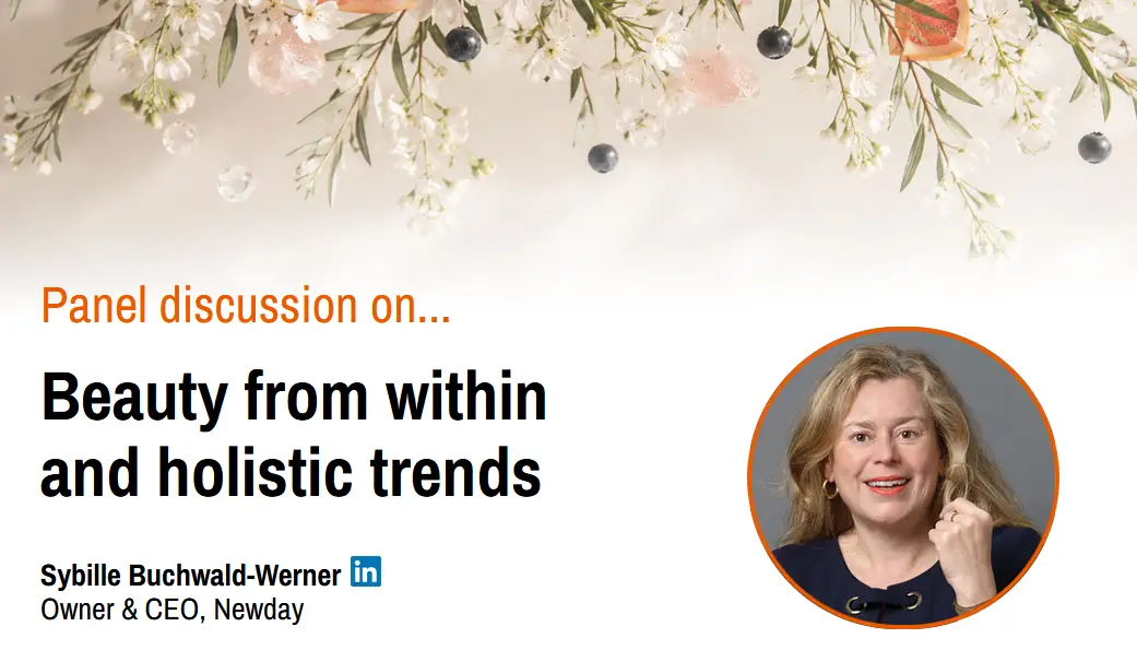 Panel discussion on beauty from within and holistic trends, featuring Sybille Buchwald-Werner